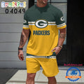 NFL Green Bay Packers New Design T Shirt And Shorts Set