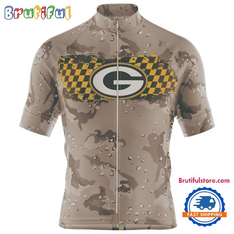 NFL Green Bay Packers Special Desert Camo Cycling Jersey