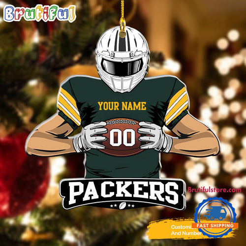 NFL Green Bay Packers Special Football Game Player Christmas Ornament