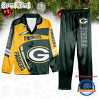 NFL Green Bay Packers Special Football Team Winter Season Satin Pajamas Set