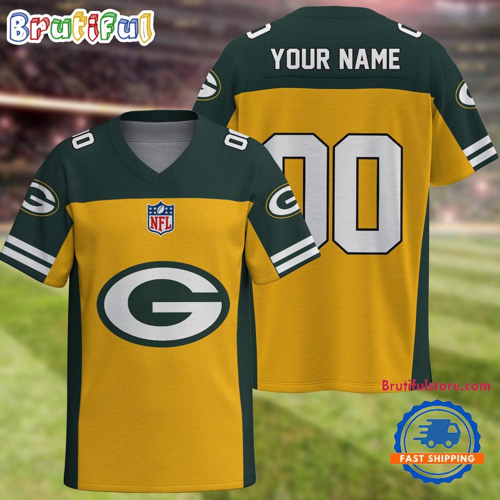 NFL Green Bay Packers Team New Season Personalized Football Jersey