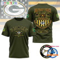 NFL Green Bay Packers US Army Military Police Veteran All Over Print Shirt