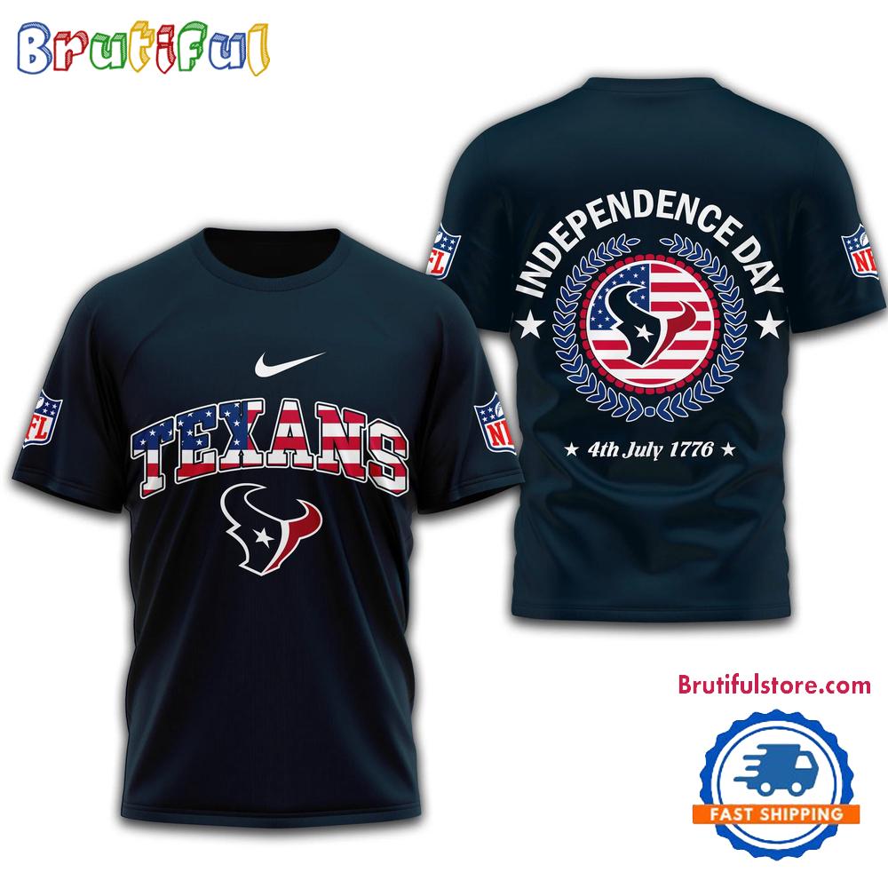 NFL Houston Texans 2025 Independence Day All Over Print Shirt