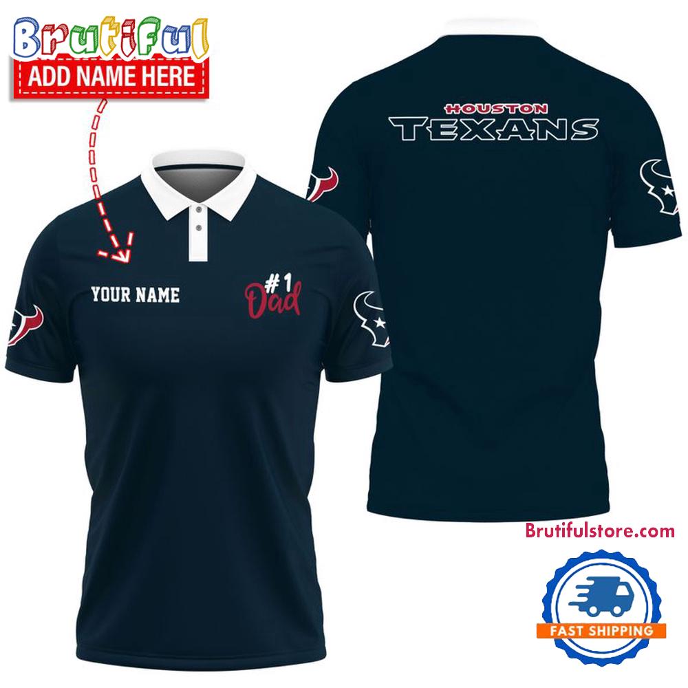 NFL Houston Texans Best Dad Wonderful Father’s Day Polo Shirts