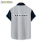 NFL Houston Texans Classic Retro Mascot Line Summer Beach Hawaiian Shirt