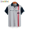 NFL Houston Texans Classic Retro Mascot Line Summer Beach Hawaiian Shirt