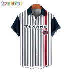 NFL Houston Texans Classic Retro Mascot Line Summer Beach Hawaiian Shirt