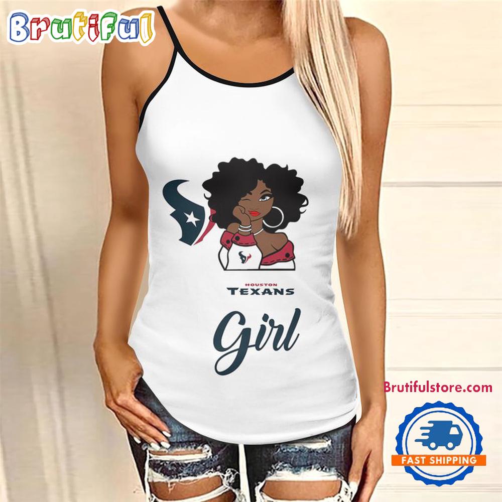 NFL Houston Texans Football Summer Women’s Criss Cross Tank Top