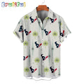 NFL Houston Texans Football Team Logo Funny Aloha Hawaiian Shirt