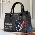 NFL Houston Texans Forever Not Just When We Win Women’s Leather Hand Bag