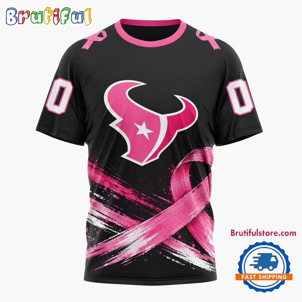 NFL Houston Texans Personalized Pink Fights Breast Cancer 2026 Design Hoodie, TShirt, Sweatshirt