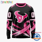 NFL Houston Texans Personalized Pink Fights Breast Cancer 2026 Design Hoodie, TShirt, Sweatshirt