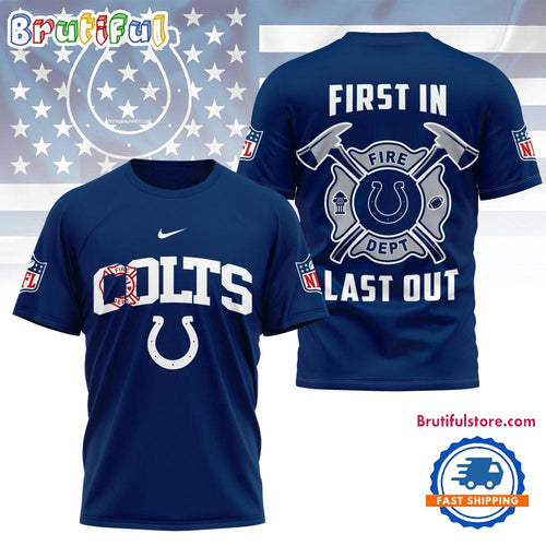 NFL Indianapolis Colts 2025 Fire Dept Unisex 3D Shirt