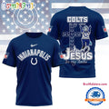NFL Indianapolis Colts Football And Jesus 3D Shirt