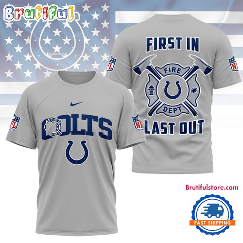 NFL Indianapolis Colts Football Team Fire Dept Design T Shirt