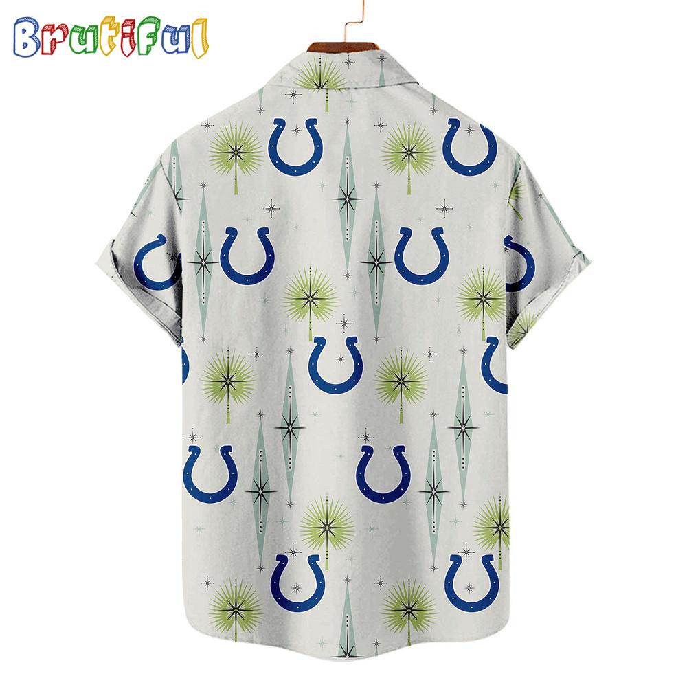 NFL Indianapolis Colts Football Team Logo Funny Aloha Hawaiian Shirt