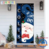 NFL Indianapolis Colts Santa Claus HoHoHo Football Christmas Door Cover