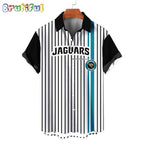 NFL Jacksonville Jaguars Classic Retro Mascot Line Summer Beach Hawaiian Shirt