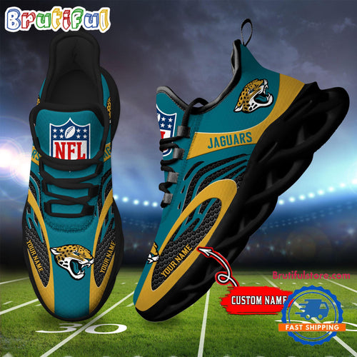 NFL Jacksonville Jaguars Football Logo Team New Design Max Soul Shoes Sneaker