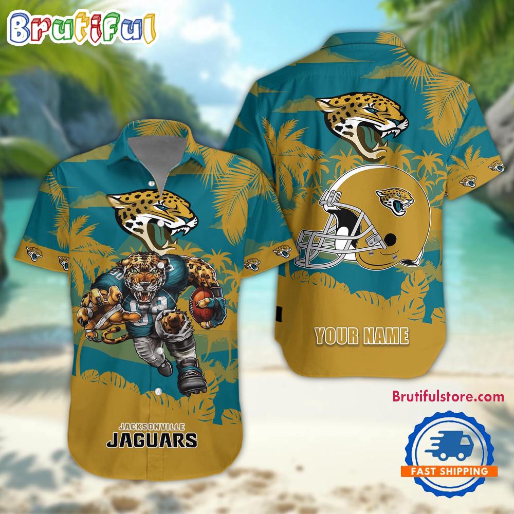 NFL Jacksonville Jaguars Football Mascot Summer Hawaiian Shirt