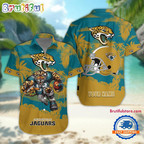 NFL Jacksonville Jaguars Football Mascot Summer Hawaiian Shirt