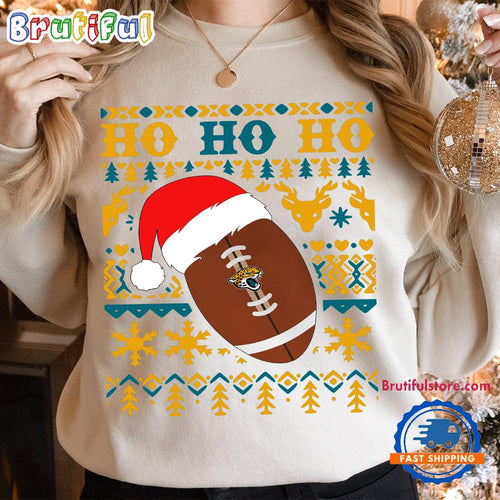 NFL Jacksonville Jaguars Football Santa Claus Hohoho Christmas Pattern Sweatshirt