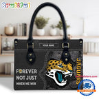 NFL Jacksonville Jaguars Forever Not Just When We Win Women’s Leather Hand Bag