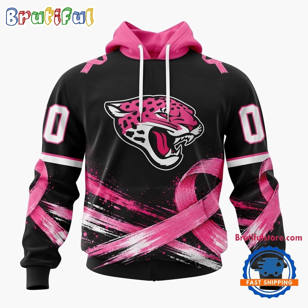 NFL Jacksonville Jaguars Personalized Pink Fights Breast Cancer 2026 Design Hoodie, TShirt, Sweatshirt