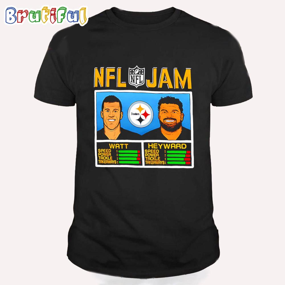 NFL Jam Steelers Watt And Heyward Pittsburgh Steelers T Shirt