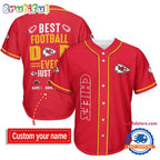 NFL Kansas City Chiefs Best Dad Ever Baseball Jersey