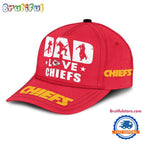 NFL Kansas City Chiefs Dad Love Best Father’s Day Baseball Cap