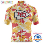 NFL Kansas City Chiefs Football Team Colorful Camo Cycling Jersey