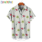 NFL Kansas City Chiefs Football Team Logo Funny Aloha Hawaiian Shirt