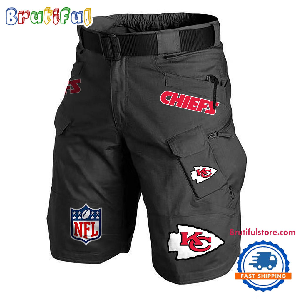 NFL Kansas City Chiefs Football Team Military Tactical Shorts
