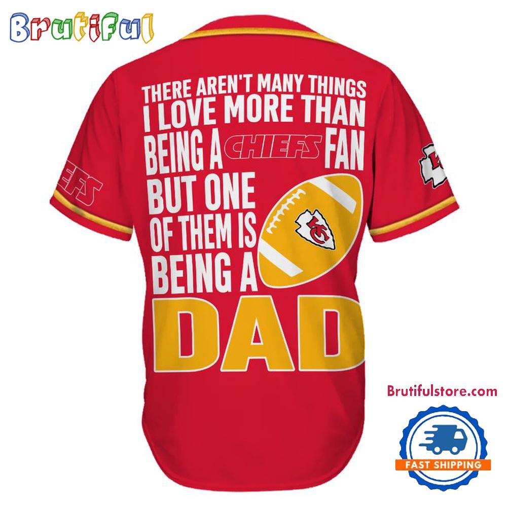 NFL Kansas City Chiefs I Love Being A Dad Father’s Day Baseball Jersey