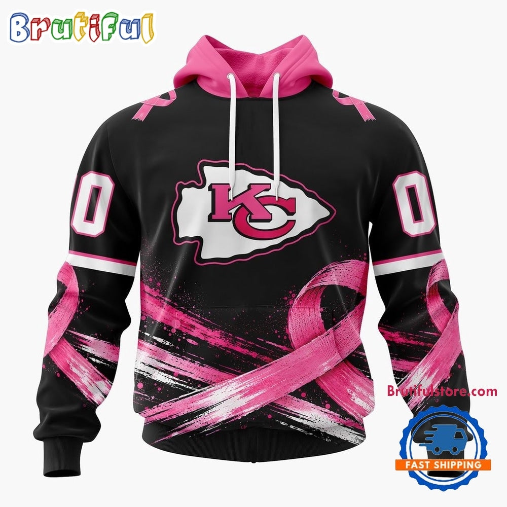 NFL Kansas City Chiefs Personalized Pink Fights Breast Cancer 2026 Design Hoodie, TShirt, Sweatshirt