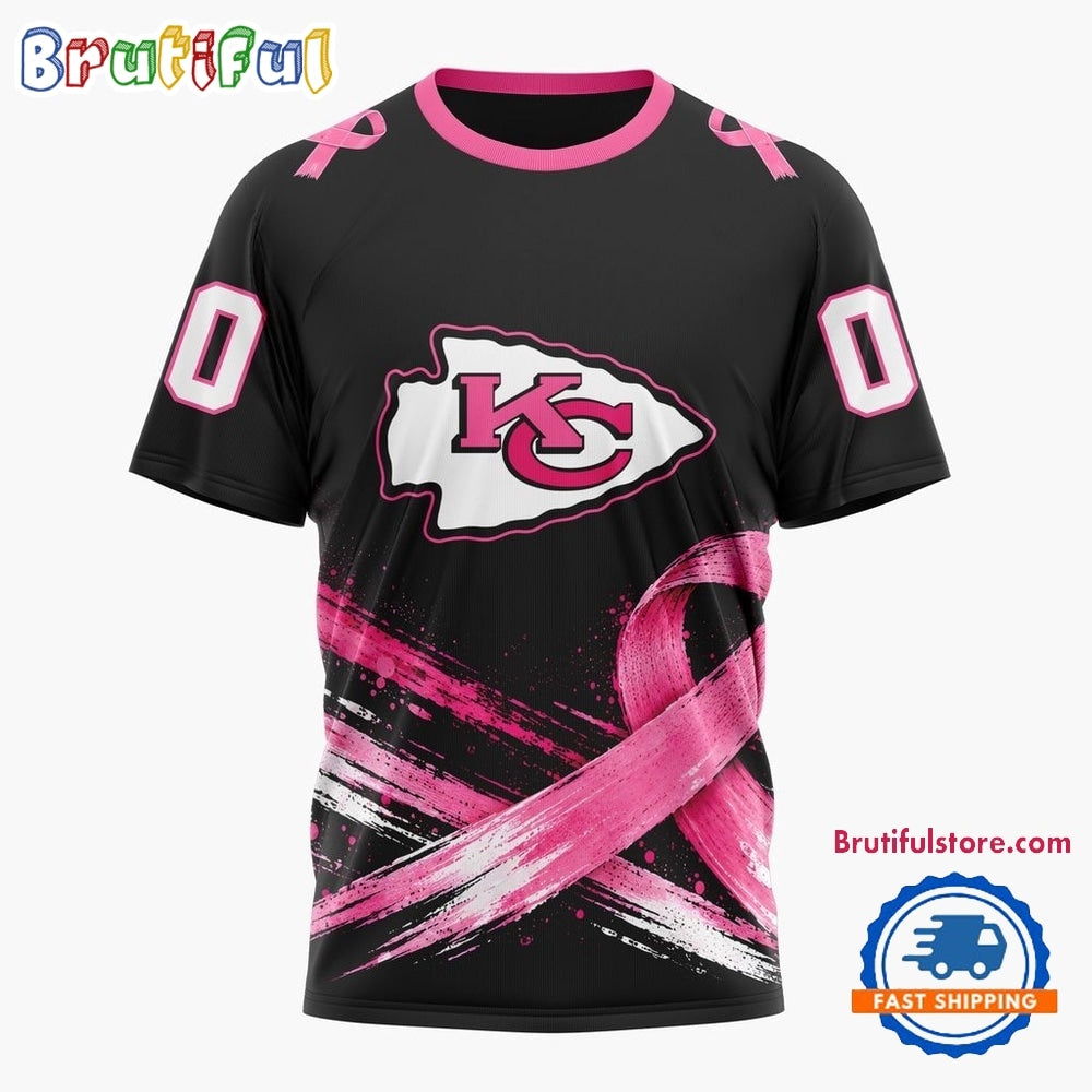 NFL Kansas City Chiefs Personalized Pink Fights Breast Cancer 2026 Design Hoodie, TShirt, Sweatshirt
