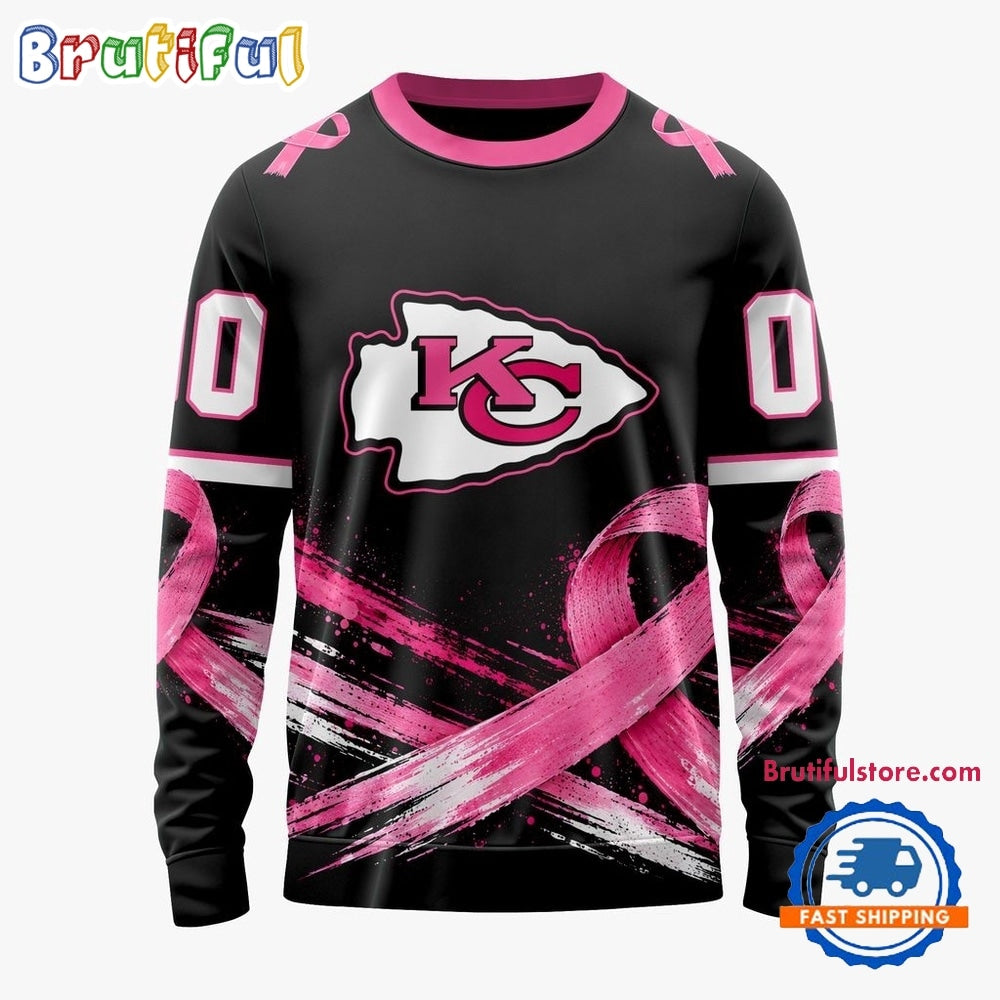 NFL Kansas City Chiefs Personalized Pink Fights Breast Cancer 2026 Design Hoodie, TShirt, Sweatshirt