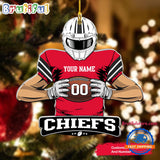 NFL Kansas City Chiefs Special Football Game Player Christmas Ornament