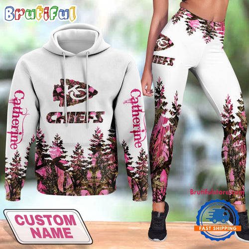 NFL Kansas City Chiefs Special Football Hunting Hoodie And Leggings, Football Limited Hoodie Legging Set