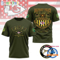 NFL Kansas City Chiefs US Army Military Police Veteran All Over Print Shirt