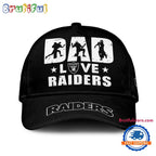 NFL Las Vegas Raiders Dad Love Best Father’s Day Baseball Cap