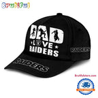 NFL Las Vegas Raiders Dad Love Best Father’s Day Baseball Cap