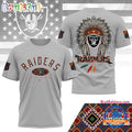 NFL Las Vegas Raiders Football Native American Heritage Month Unisex 3D Shirt