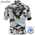 NFL Las Vegas Raiders Football Team Colorful Camo Cycling Jersey