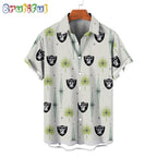 NFL Las Vegas Raiders Football Team Logo Funny Aloha Hawaiian Shirt