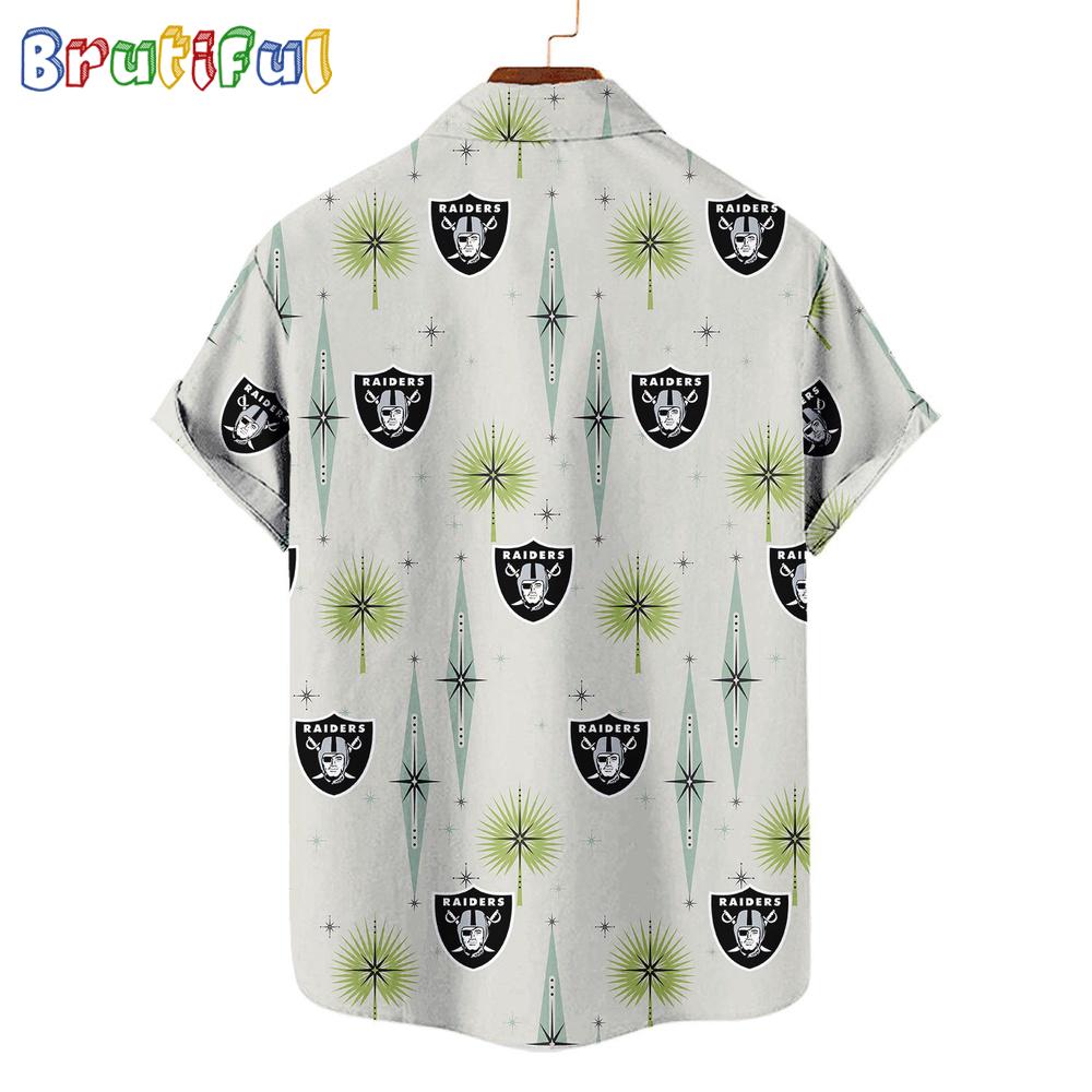 NFL Las Vegas Raiders Football Team Logo Funny Aloha Hawaiian Shirt
