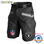 NFL Las Vegas Raiders Football Team Military Tactical Shorts