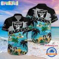 NFL Las Vegas Raiders Palm Tree Summer Beach Aloha Hawaiian Shirt