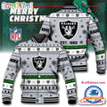 NFL Las Vegas Raiders Snow Xmas Tree Christmas Custom Baseball Jacket